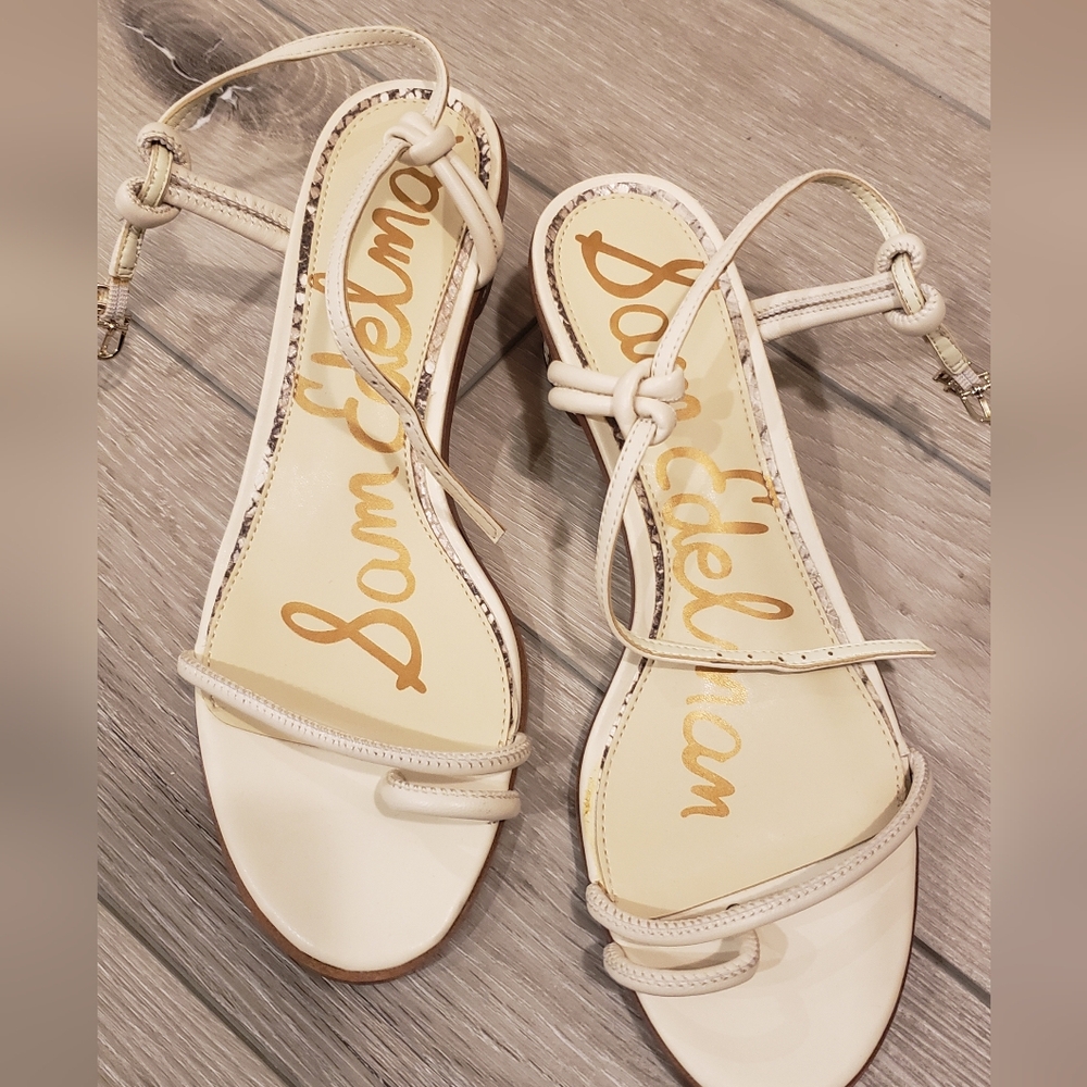 Sam Edelman snake print off white shoes size 8.5 Animal Print